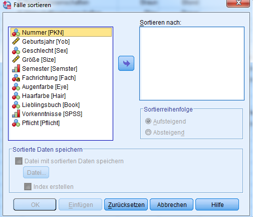 Flle sortieren