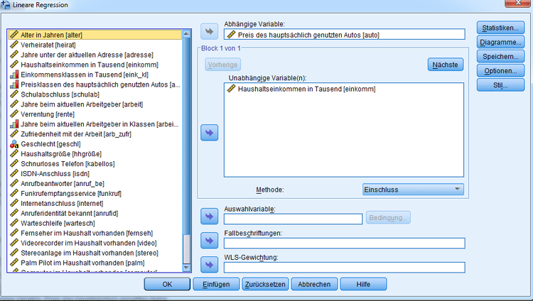 Lineare Regression