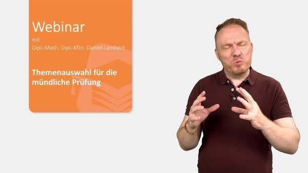 Webinar Auswahl Des Themas Fur Die Prasentation Mundliche Prufung Bilanzbuchhalter