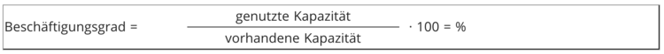 Beschäftigungsgrad