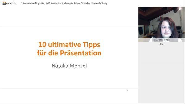 Webinar 10 Ultimative Tipps Fur Die Prasentation In Der Mundlichen Bilanzbuchhalter Prufung